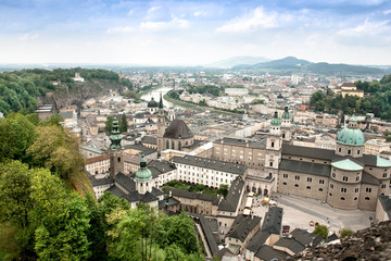 Cityscape of Salzburg Austria