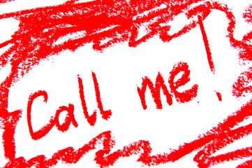 Inscription lipstick 