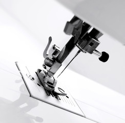 The mechanism of sewing machine.
