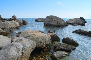 rocks in the sea