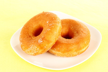 Donut coated with sugar