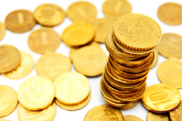 Gold coins.