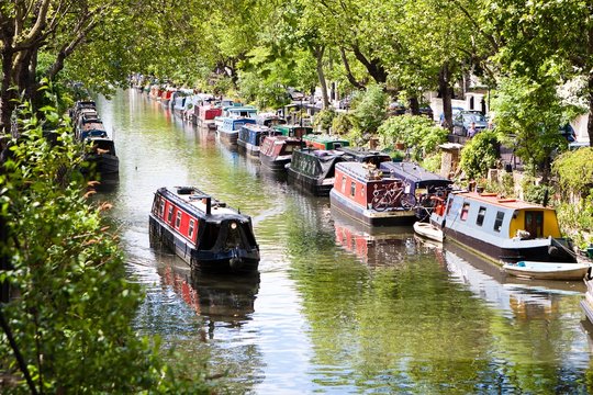 Fototapeta Little Venice, Regent's Canal, London - England