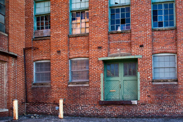 abandoned WWII red brick factory in Martinsburg, WV