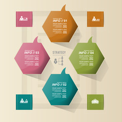 Modern design for business infographic