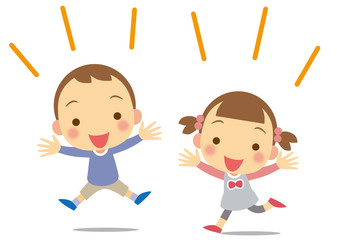 喜びいっぱい　幼児