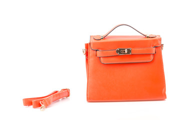 Handbag isolated white background
