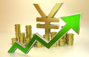 Obraz premium Rise of the yen