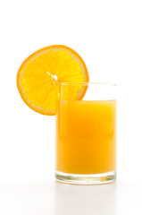 Orange juice glass