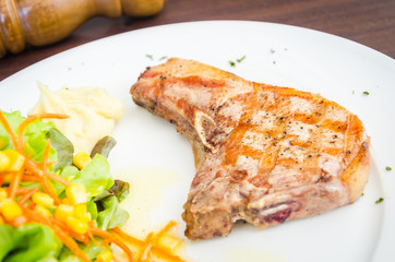 Pork chops steak