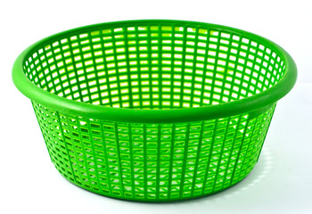 Obraz premium green plastic basket