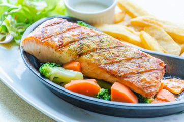Salmon grilled