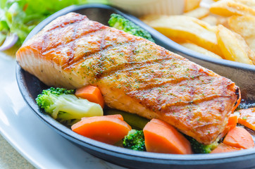 Salmon grilled