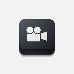 square button: video