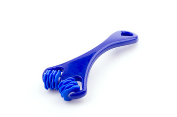 Roller face isolated white background