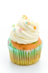 Cupcakes isolated on white background