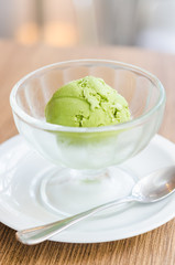 Ice cream green tea