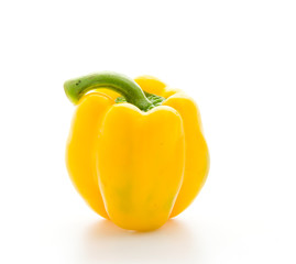 Yellow pepper isolated on white