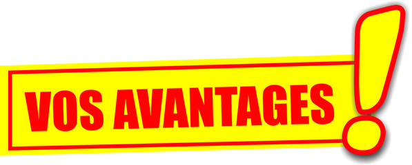 étiquette vos avantages