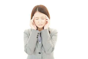 頭痛に悩むＯＬ