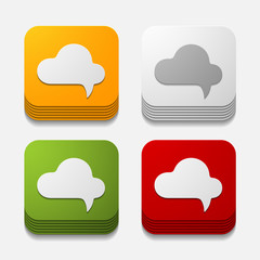 square button: bubble