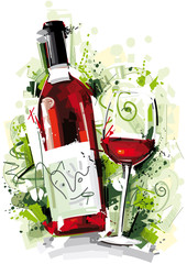 Red Wine Sketch