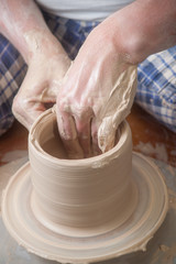 Hands of a potter