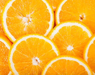 ripe fruit citrus orange slices
