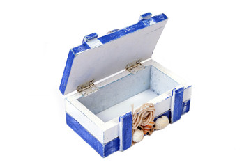 Open blue box.