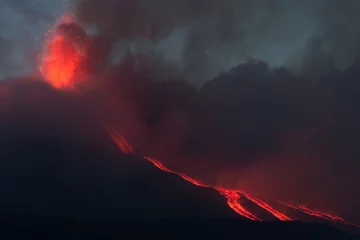Papier Peint photo autocollant Volcan Éruption du volcan Etna