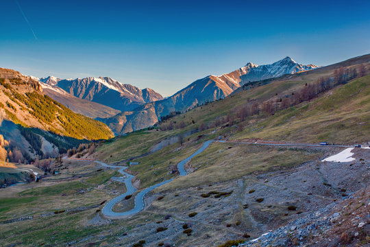 View from the Col d'Isoard Pass