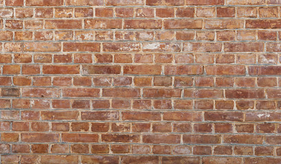 Background of old vintage dirty brick wall