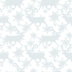 Vintage Christmas seamless pattern