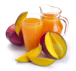 mango juice in a jug