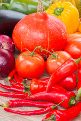 ripe of fresh vegetables