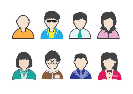 set of people icons