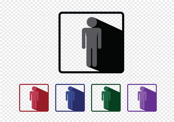Pictogram People icons for web mobile applications and people si