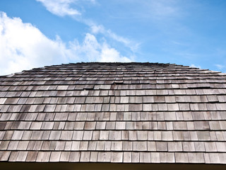 rooftop made by wooden tiled