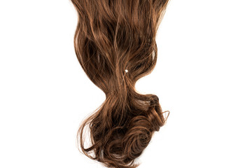 Naklejka premium long brown hair style