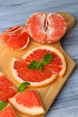 Ripe grapefruits