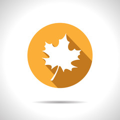 Vector maple leaf icon. Eps10