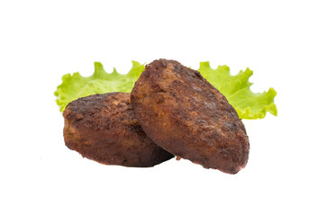 Fresh made Meatballs isolated