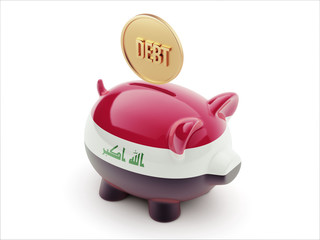 Iraq Debt Concept Piggy Concept