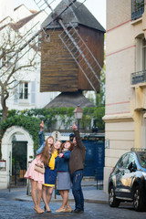 Four friends in Paris together