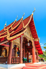 Temple in Mae Chaem district, Chiangmai province of Thailand