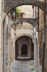 Fototapeta na wymiar Medieval city of Rhodes island in Greece