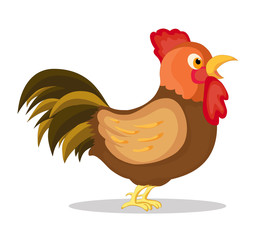 Illustration of cute cock