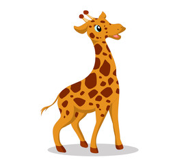 Obraz premium Illustration of cute giraffe