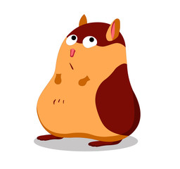 Illustration of cute hamster