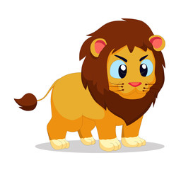 Illustration of cute lion